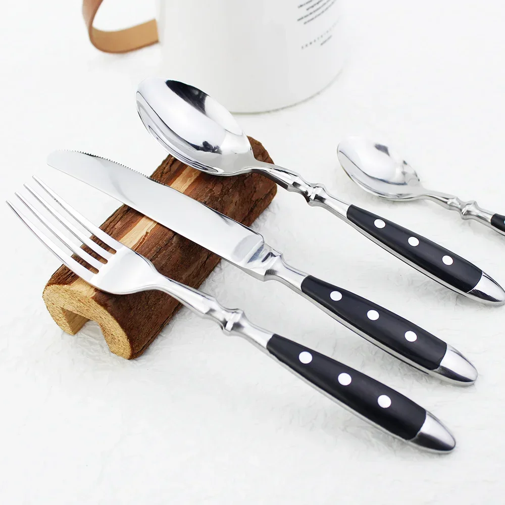 4pcs/set Stainless Steel Western Cutlery 4 In 1 Set Delicate Utensils Dinnerware For Home New