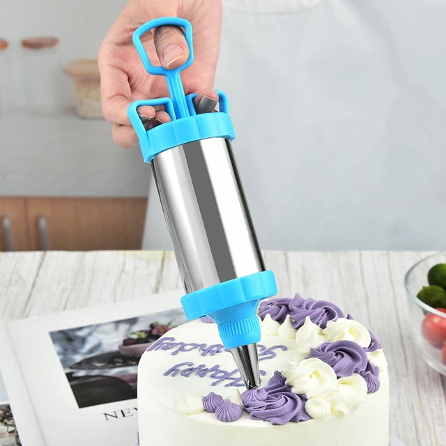 Cookie Gun Stainless Steel Icing Gun Cake Decorating Tool Cookie