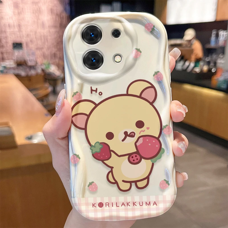 R-Rilakkuma Strawberry Silicone Phone Case