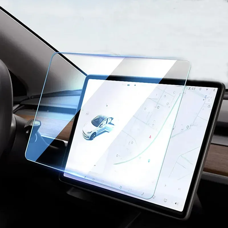 15 Zoll gehärtetes Glas für Tesla Model 3 Y Center Control Navigation Bildschirm Glas Film 9H Matt Anti Fingerabdruck Zubehör – Detail 1