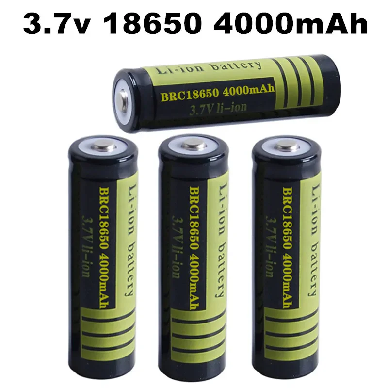 100% новый аккумулятор 18650 Оригинальный 3,7 в 4000 мАч аккумулятор ricaricabile для ионных литиевых батарей для светодиодных зарядных устройств USB
