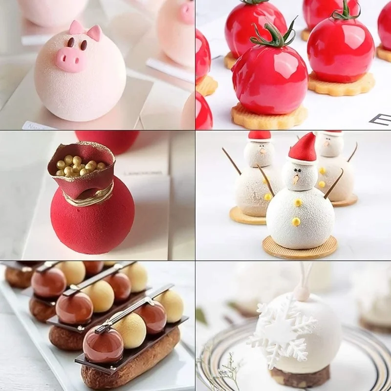 Moules à Cake Pop 5 Formes - Sphère, Donut, Cœur... Pour Chocolats, Boules De Riz, Pâte à Sucre