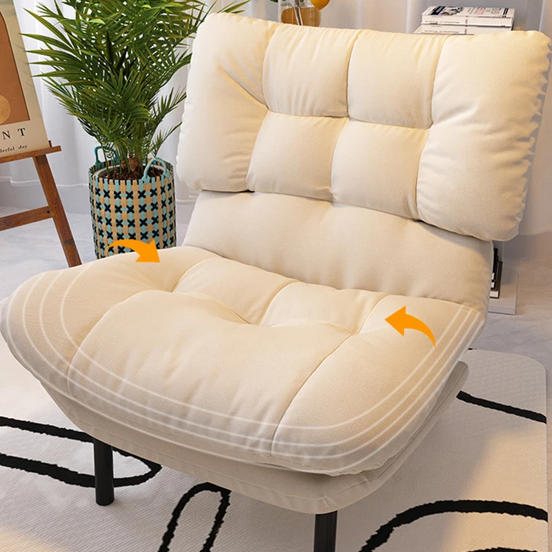 Lazy Sofa Single-Person Balcony Recliner Bedroom Folding Sofa Backrest Chair for Lying and Sleeping Single Chair