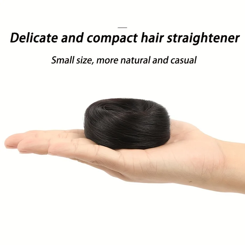 Women's Tousled Messy Bun Hair Piece Effortless Synthetic Updo with Elastic Rubber Band Ideal for Weddings, Parties, and Events