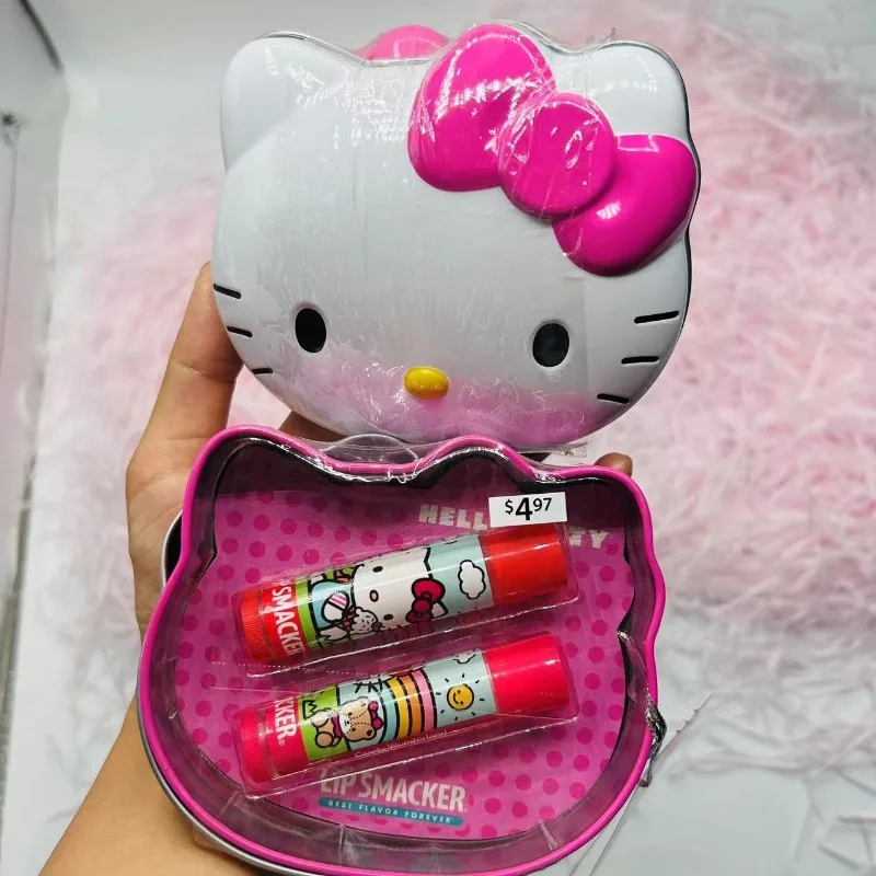 

Anime Sanrio Hello Kitty Lip Balm Cartoon Winter Moisturizes Fades Lip Lines Prevent Dryness Lip Care Kawaii Girl Christmas Gift