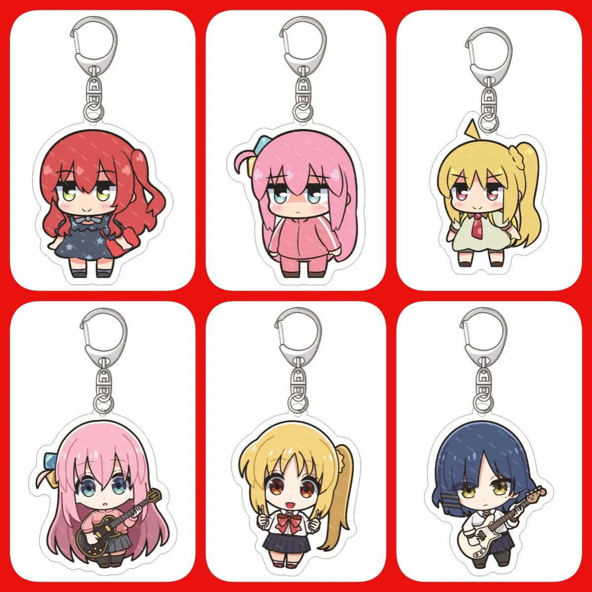 

Popular game anime peripheral characters acrylic keychain mannequin for gift giving