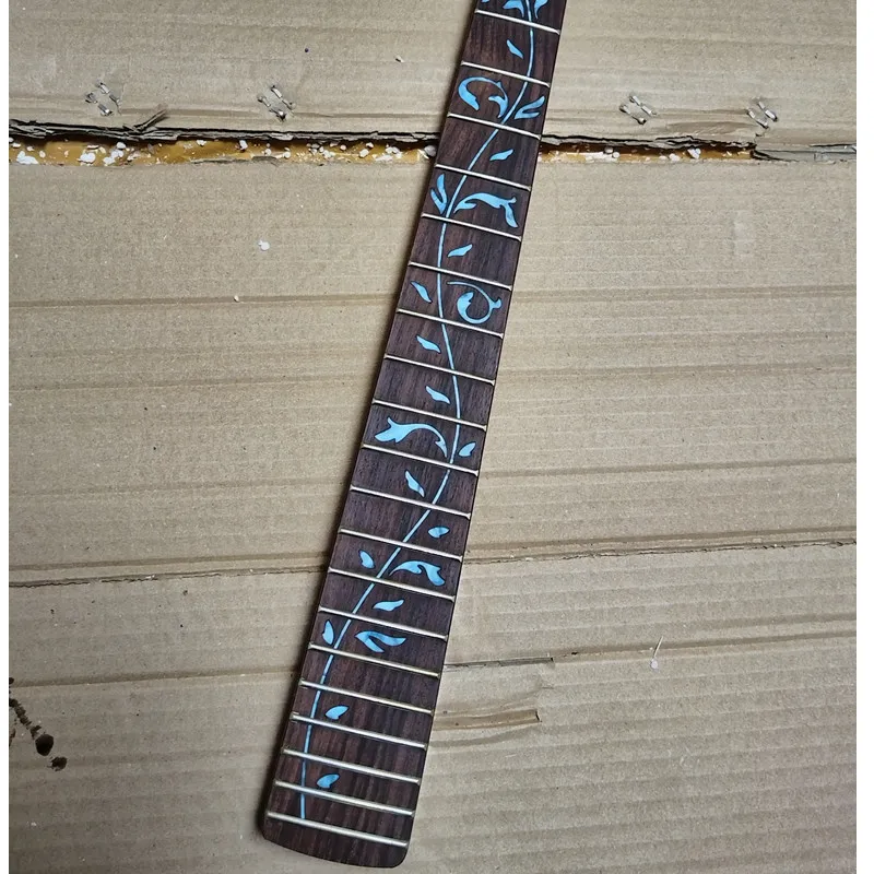 Disado 22 Bünde Ahorn E-Gitarre Hals Palisander Griffbrett Inlay Blau Baum des Lebens Musikinstrument Zubehör – Detail 3