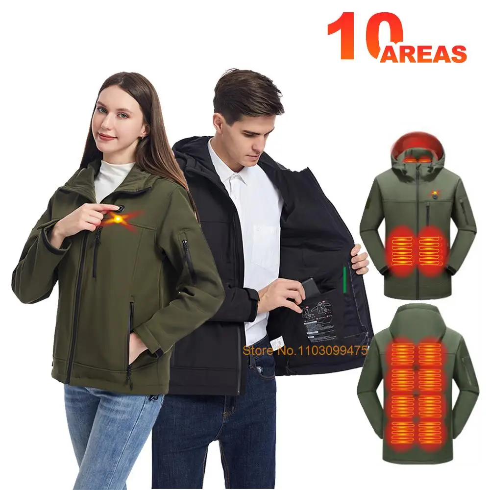 HeatedJacketUSBRechargeableSelfHeatedWinterJacketColdProof