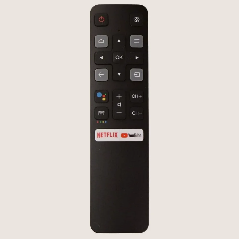 Control remoto RC802V FNR1 (sin voz) apto para TV TCL 40S334 50S434 55S434 75S434 40S330 70S430 32S334 55S435 50S435 43S434 32S6500A 65P8S 65P8 55P8S 49S6800FS 49S6800 32S6500S 32S6800S 32S6510S 32A325