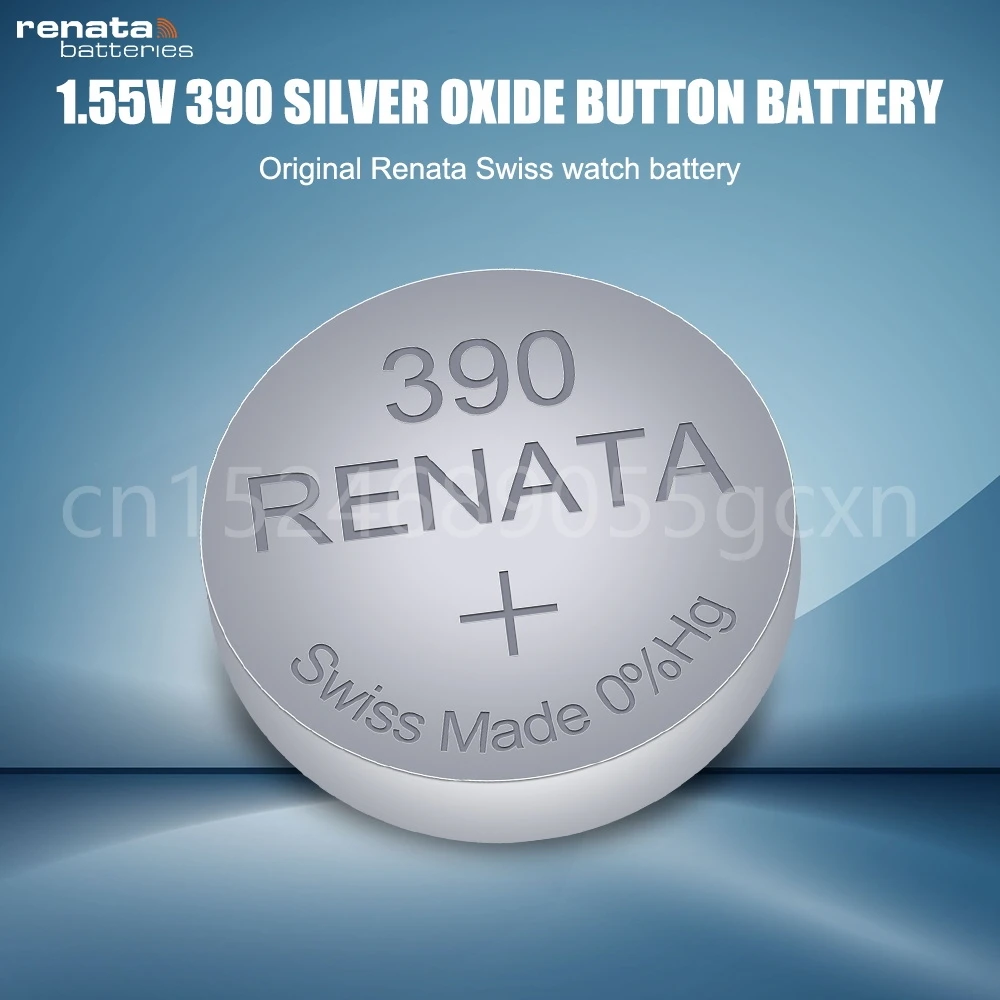 2 Baterías De Botón Renata 1,55 V SR1130SW - Óxido De Plata, Tamaño 390, Para Relojes Y Dispositivos