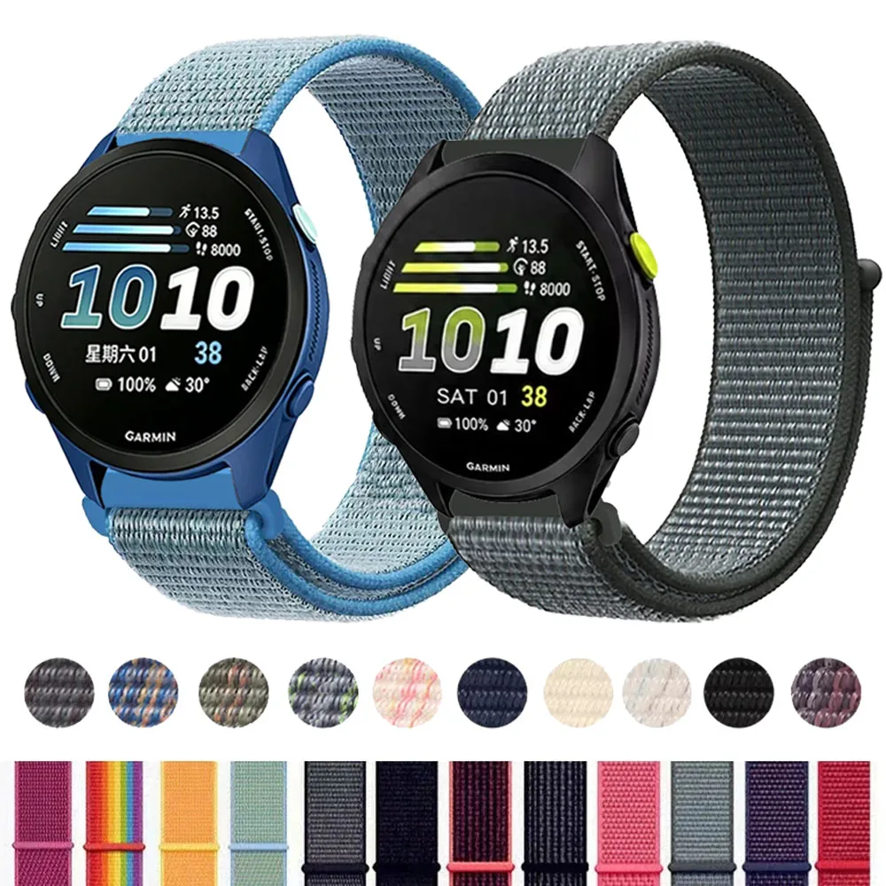 Braided Nylon Strap - 20mm/22mm Replacement Band in Black