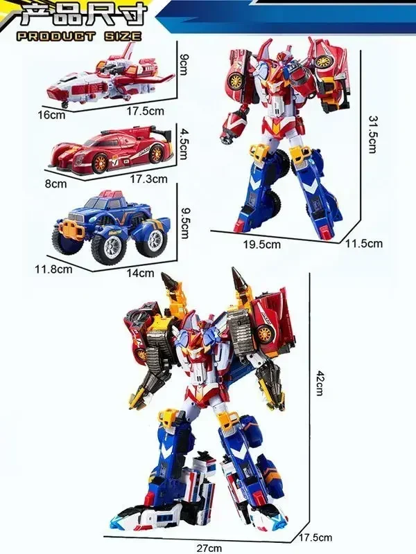 トボットV　宇宙最強 マスターV 一部塗装、加工あり　まとめ売り Original Color Box Tobot Deformation Robot Master V Ultimate