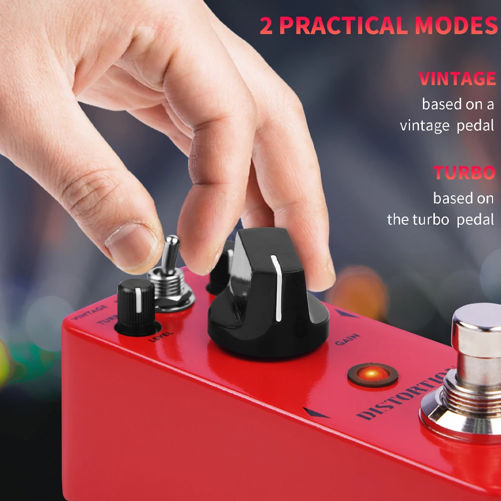 AITONE Series AT-05 Distortion Guitar Pedal 2 Practical Mode Vintage/Turbo Effec