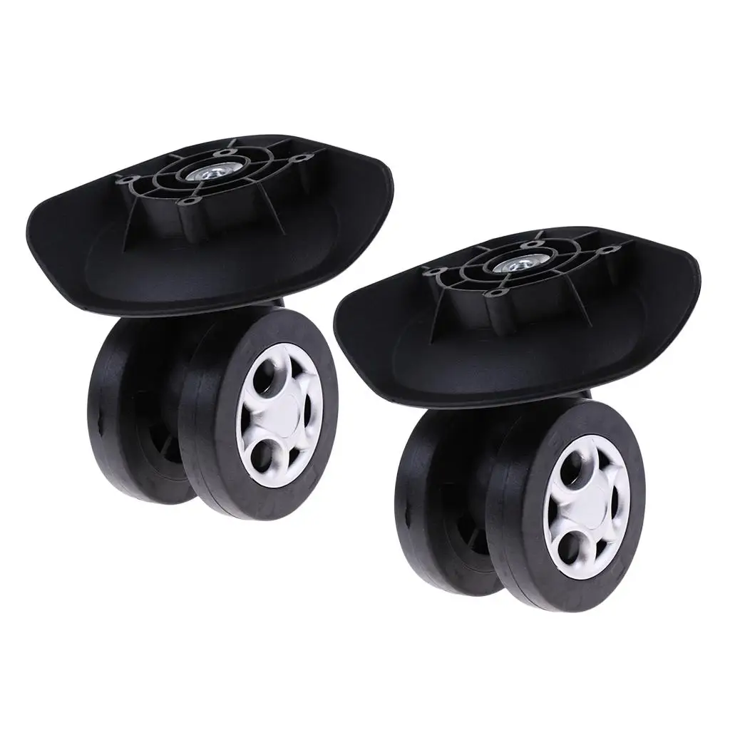 2pcs Travel Luggage Bags Suitcase Replacement Wheels 360° Removable Wheel