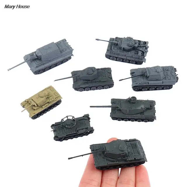 1PC 1:144 Scale Finished Model Toy 4D Sand Table Plastic Tiger Tanks World War II Germany Panther Tank Military model Tank Toy