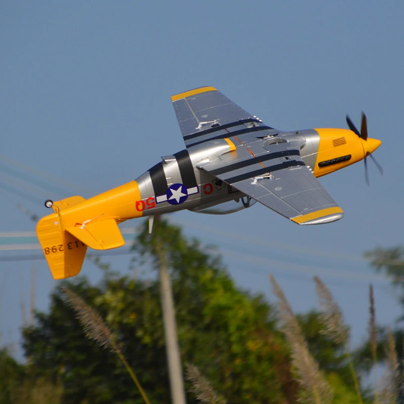 LX/Laxiang/Sky Flight Hobby P51 Yellow Mustang World War II RC
