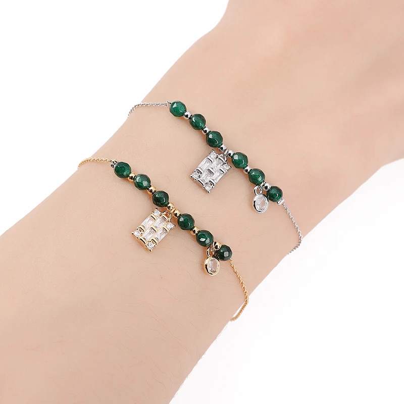 

Bracelet HADIYANA Fashion Cubic Zirconia Women's Wedding Party Cute Handchain Boutique Jewelry SL3511 New Year Gift