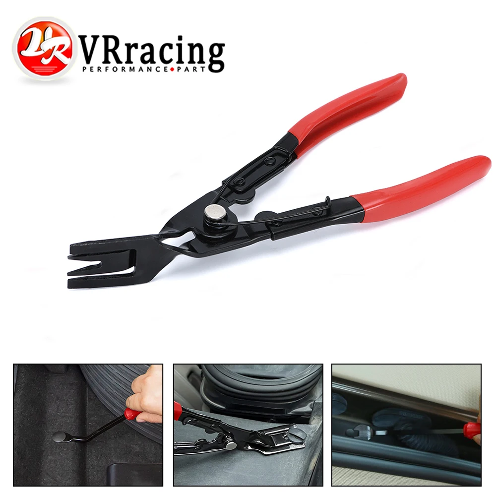 

Metal Car Door Clip Panel Trim Removal Tool Universal Interior Headlight Plier Repair Installation Trim Clip Removal Pliers