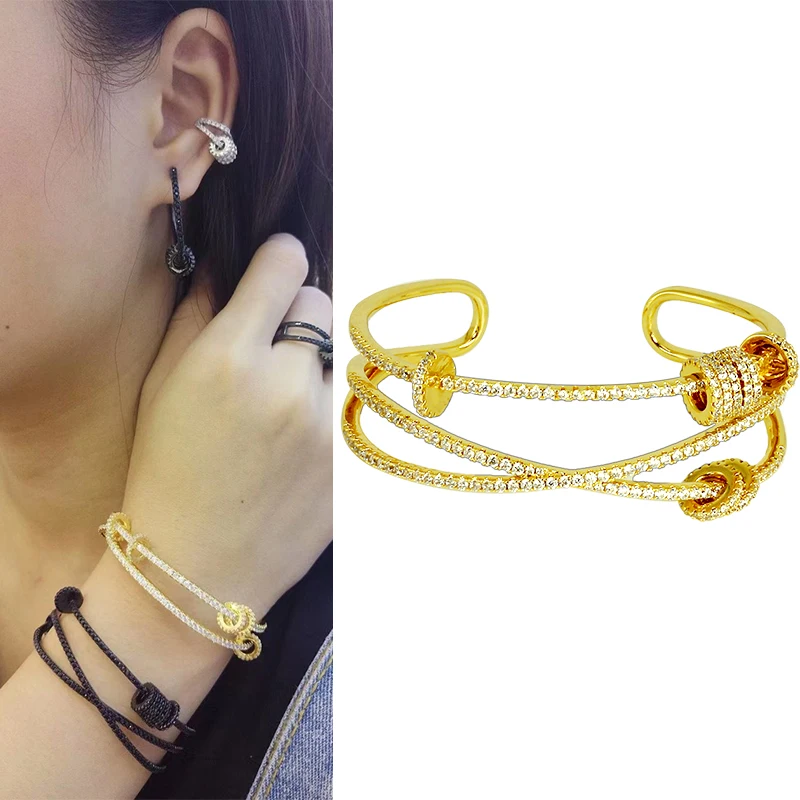 New Fashion Classic Women's Bangles For Women Gold Rose Gold Silver