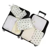1PCS 7/Set Travel Organizer Storage Bags Suitcase Packing Cubes Cases Portable Wardrobe Luggage Clothes Shoe Pouch Fold 3