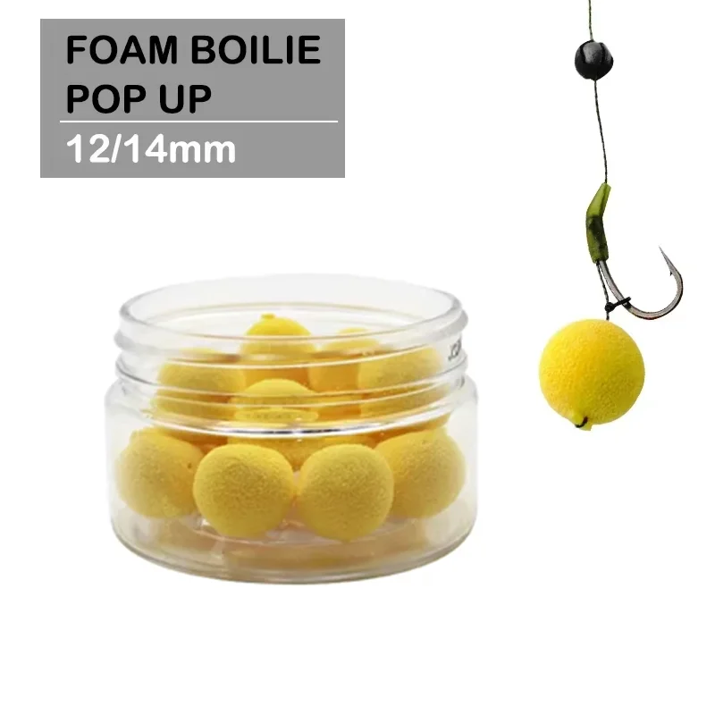 Bouillettes flottantes 15 pièces 12mm/14mm - Pour pêche carpe rig chod zig method feeder - Accessoires