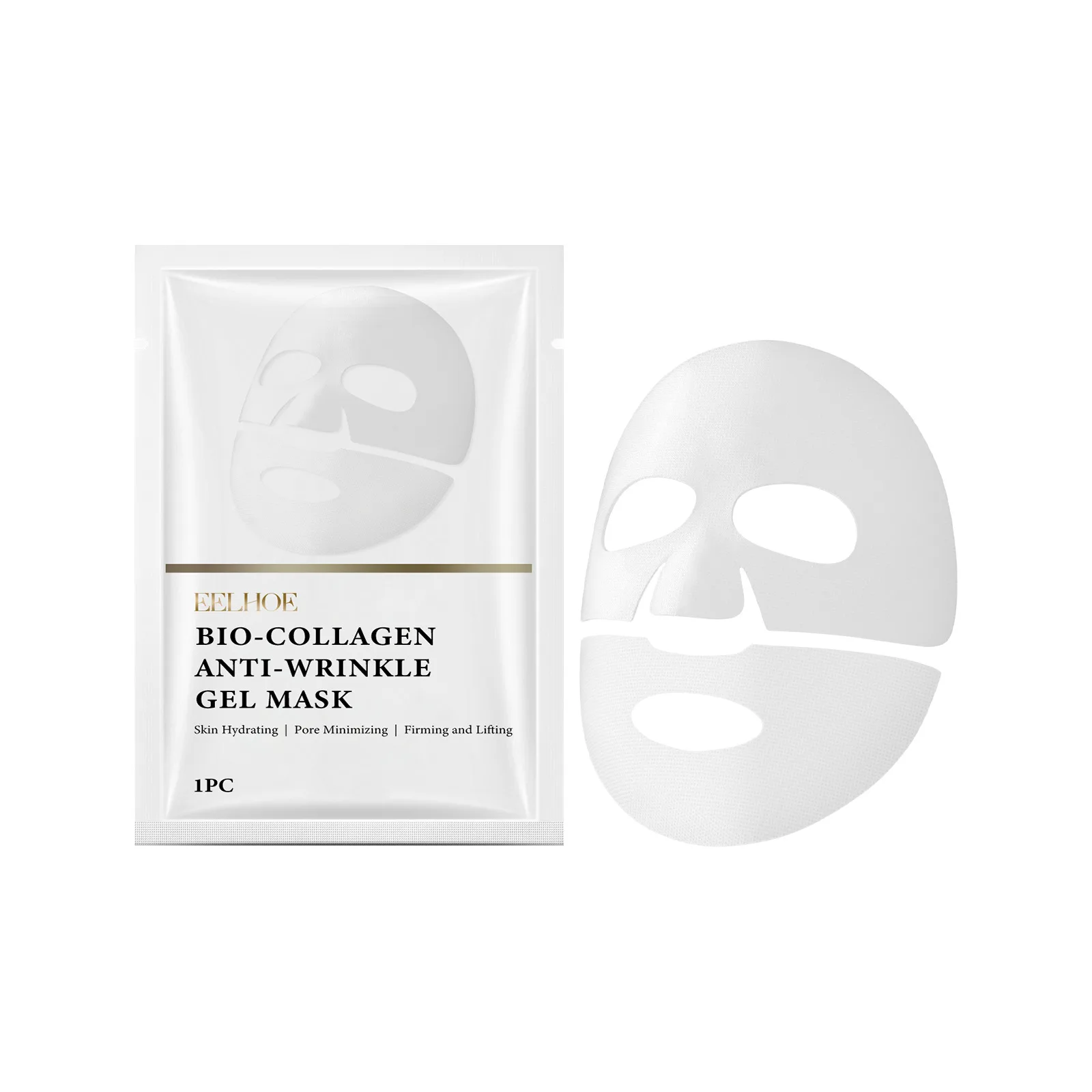 thumbnail image 1 of Mascarilla de biocolágeno que ilumina el rostro, hidrata, reafirma la piel del rostro, suaviza y unifica el tono de la piel Mascarilla de gel de colágeno con centella, 1 of 5