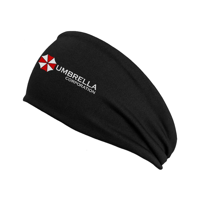 Umbrella Corporation Nonslip Elastic Folds Yoga Hairband Fashion Wide Sports Headband Running Accessories Stretch Hair Band RE2