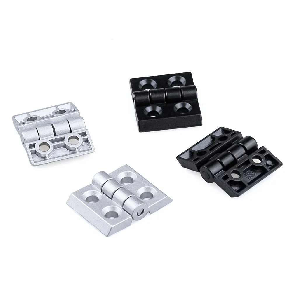 8Pcs/lot 3030 4040 Zinc Alloy Hinge for 3030 4040 Aluminum Profile Extrusion 3D Printer Accessory stainless steel door hinges hinge repair plate furniture hinge wooden box hinge cabinet door hinges cabinet hinges brass hinges bronze butterfly hinges