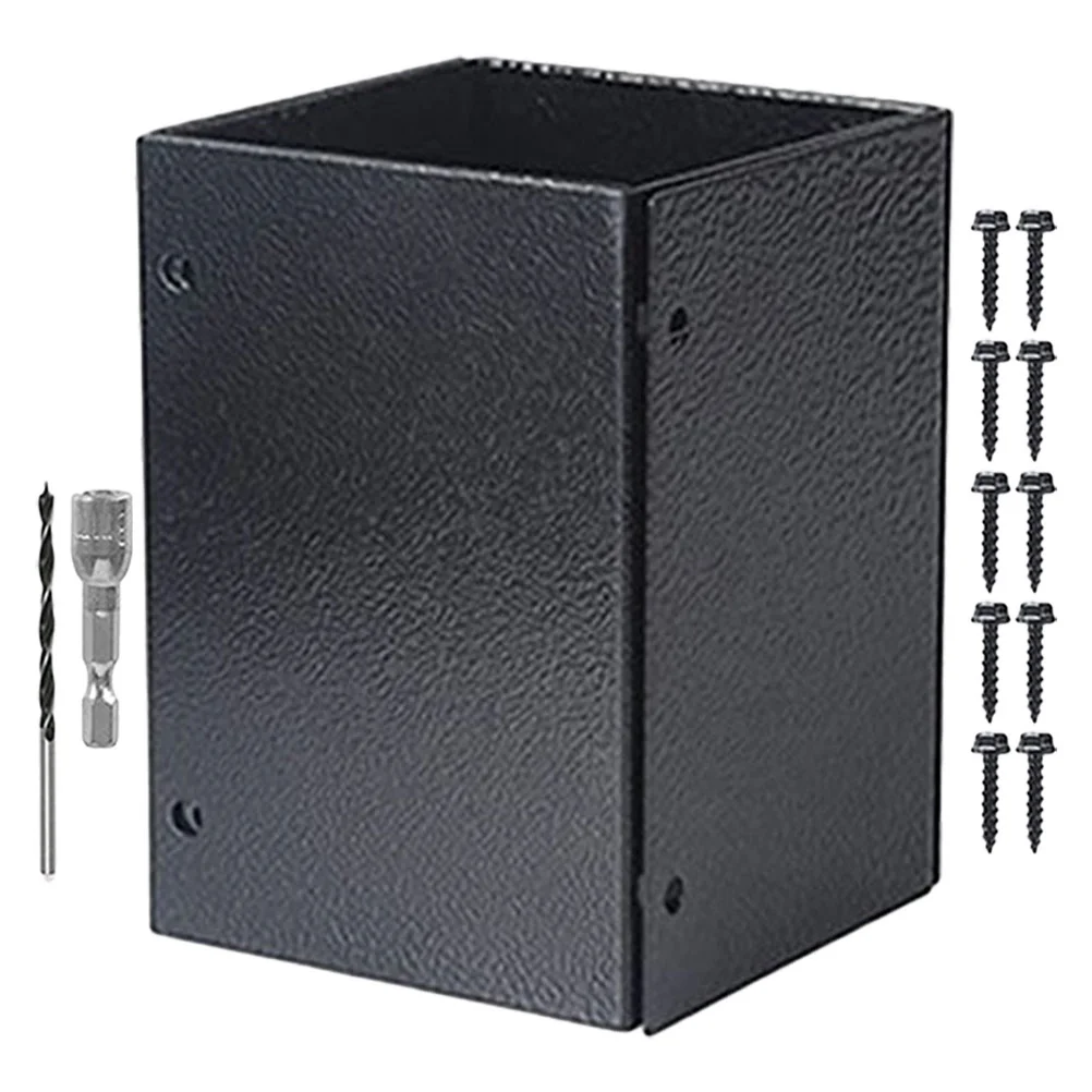 

1 Set of Mailbox Post Cover Post Base Protector Deck Post Bracket Replacement Post Base