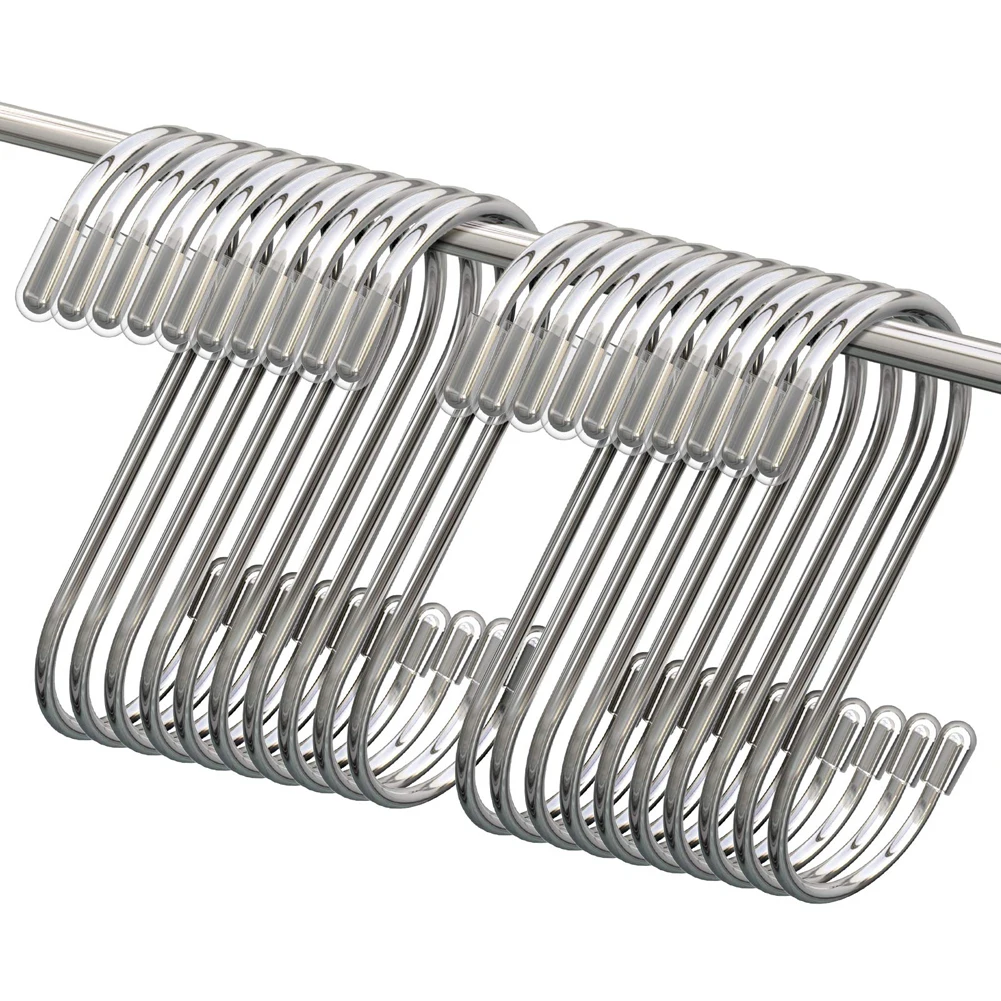 

Hooks Stainless Steel Metal Hangers Hanging Hooks for Kitchen, Work Shop, Bathroom, Garde