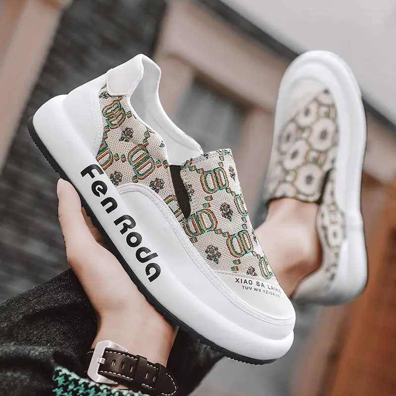 

Summer New Fashion Versatile Young People's Casual Men's Shoes Popular Campus Student Boys' Fashion Shoes Cloth Shoes