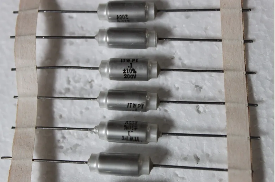 

10pscOriginal United States, the old ITW 0.1 uf200v tin film capacitor (TDA1541 insulation)100V104