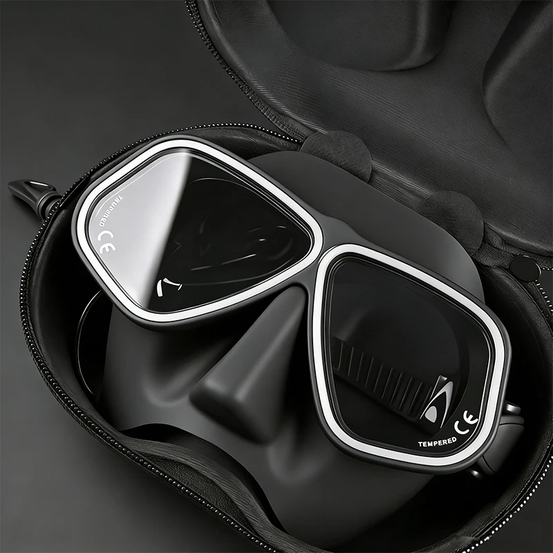 Freitauchbrille, Maske, ähnliche Apollo-Legierung, flüssiges Silikagel, Tauchmaske, Nassrohr-Set, Schnorchelausrüstung, extrem niedriges Volumen