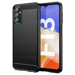 Shockproof Soft Silicone Bumper Case - 6.6 Inch - Samsung F13 4G (Black)