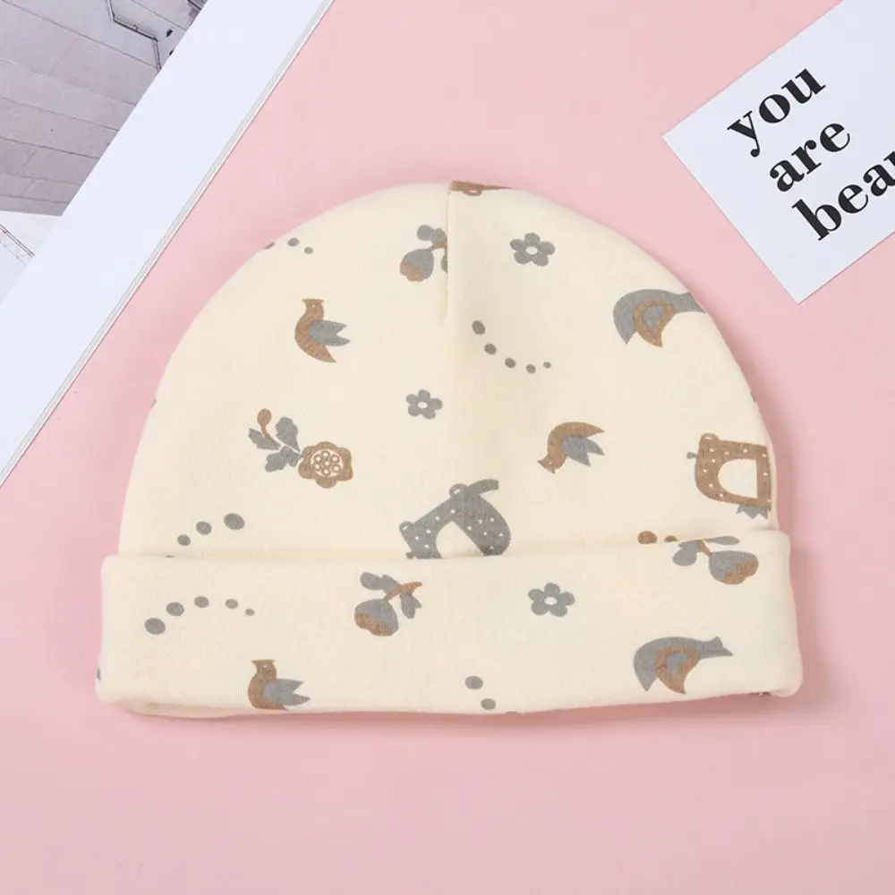 

Printing Boneless Muslin Hat Baby Accessory Cotton Cartoon Infant Beanies Cap Animal Soft Newbron Headwear Toddler