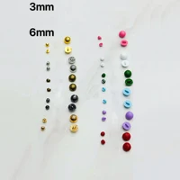 100-500pcs New Mini 3mm 4mm 6mm Round Mushroom Shank Button for Sewing Doll Toy Pet Clothing Decorative Accessories Handmade DIY 1
