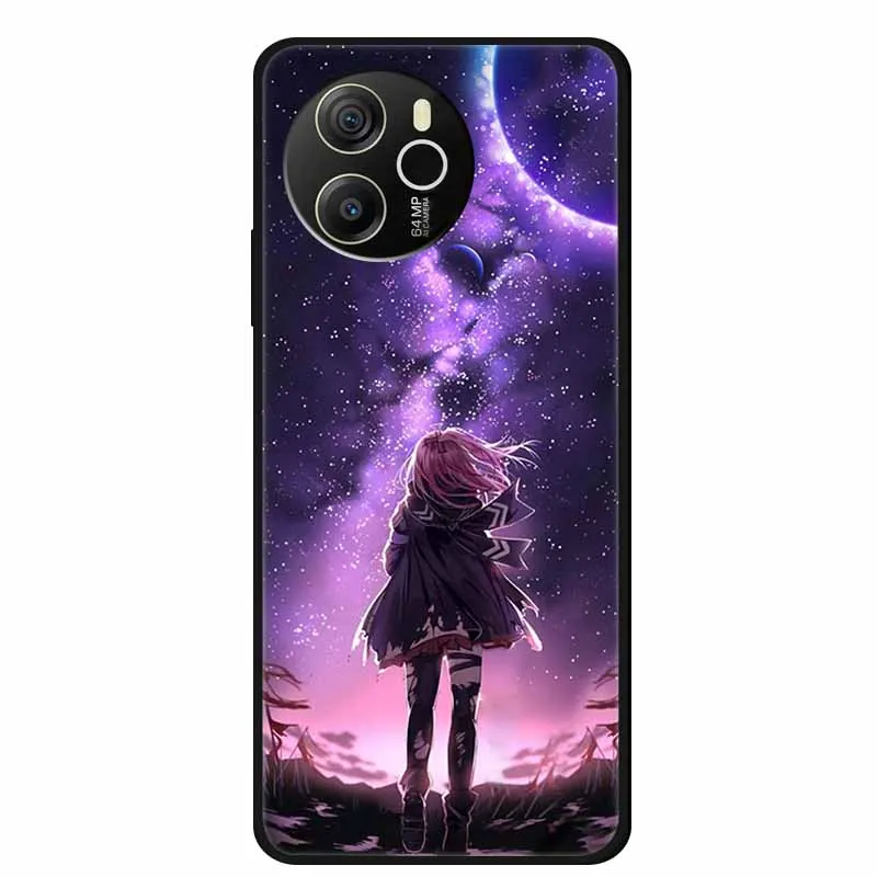 Black Silicone Soft Back Protective Case Cover