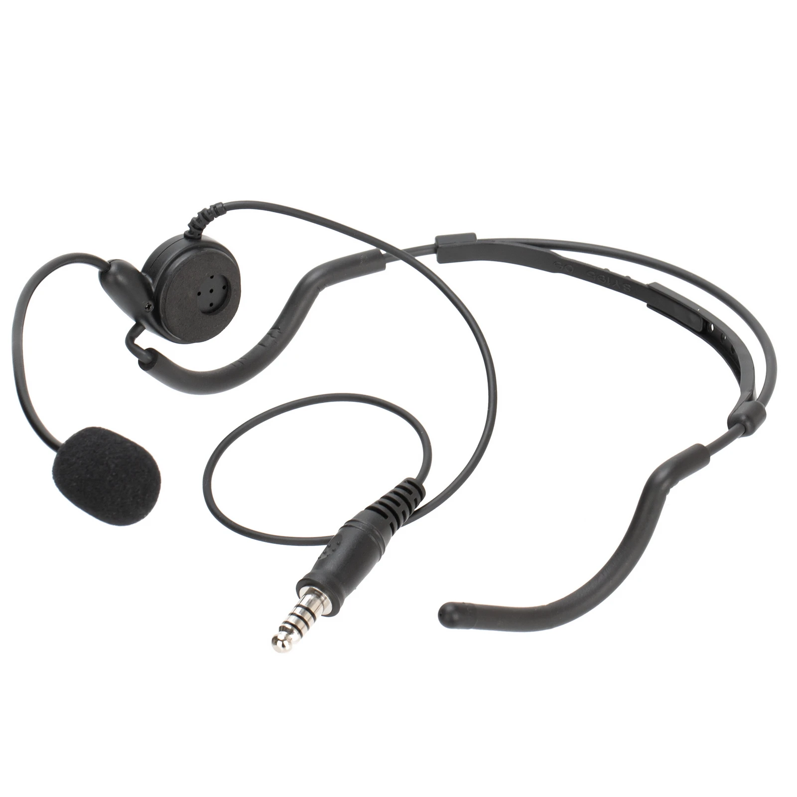 

7.1mm Bone Conduction Headset Earpiece Microphone For Two Way Radio Walkie Talkie