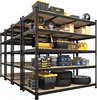 47" W x 23.6" D x 71" H Large Heavy Duty Storage Shelves 4 Pack 5 Tier Adjustable Garage Storage Shelving Metal Storage Black 1