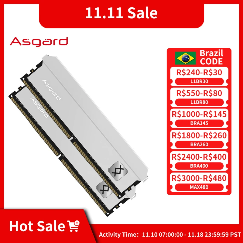 Desktop Ram Memory Asgard T3 DDR4 8GB 16GB 3200MHz 3600mhz DRAM Module Memory Ram Desktop RAM 16GB 3600MHz DDR4 Ram