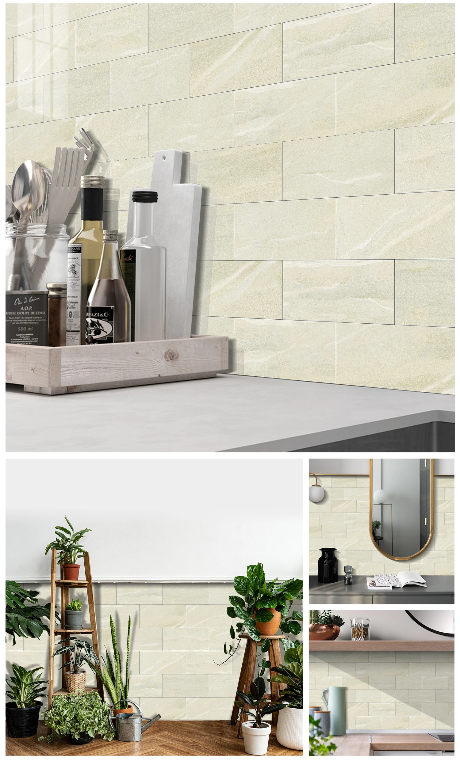 

Alwayspon Kitchen Room Decor Waterproof Pvc Wall Bathroom Pattern Wall Stickers Home Decoration Accessories Special Counter