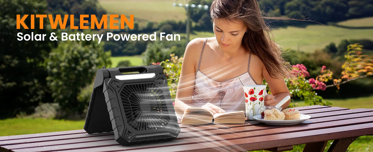 KITWLEMEN Solar Powered Fan