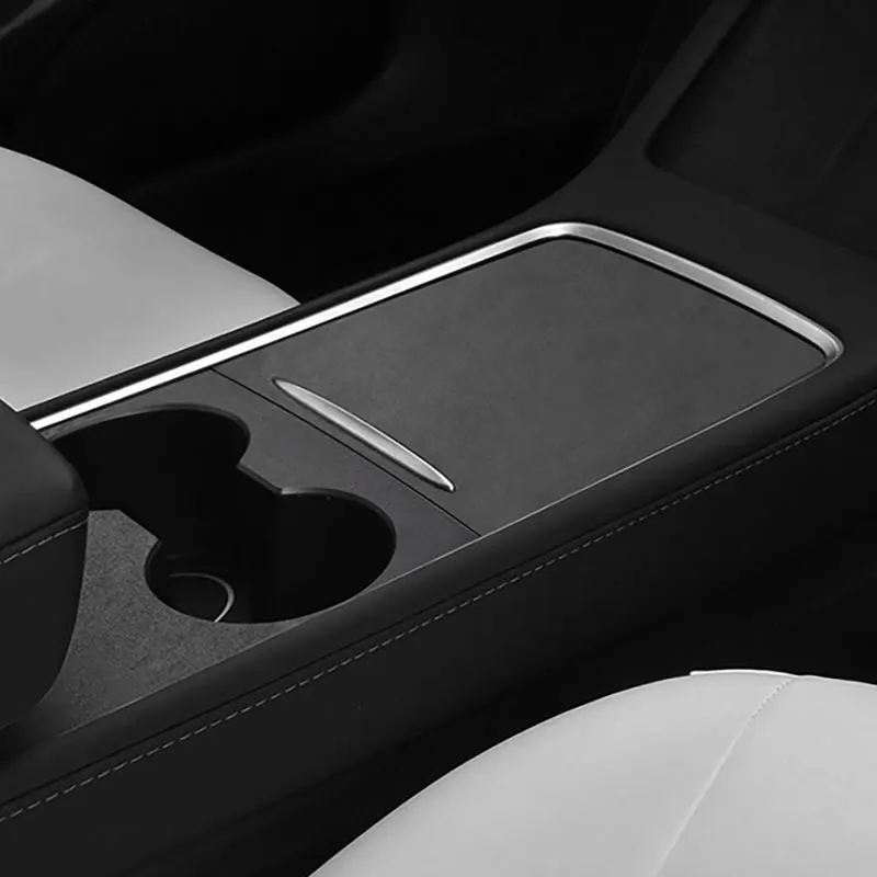 

Turn fur Central Control Panel Sticker For Tesla Model 3 Y Interior suede Film