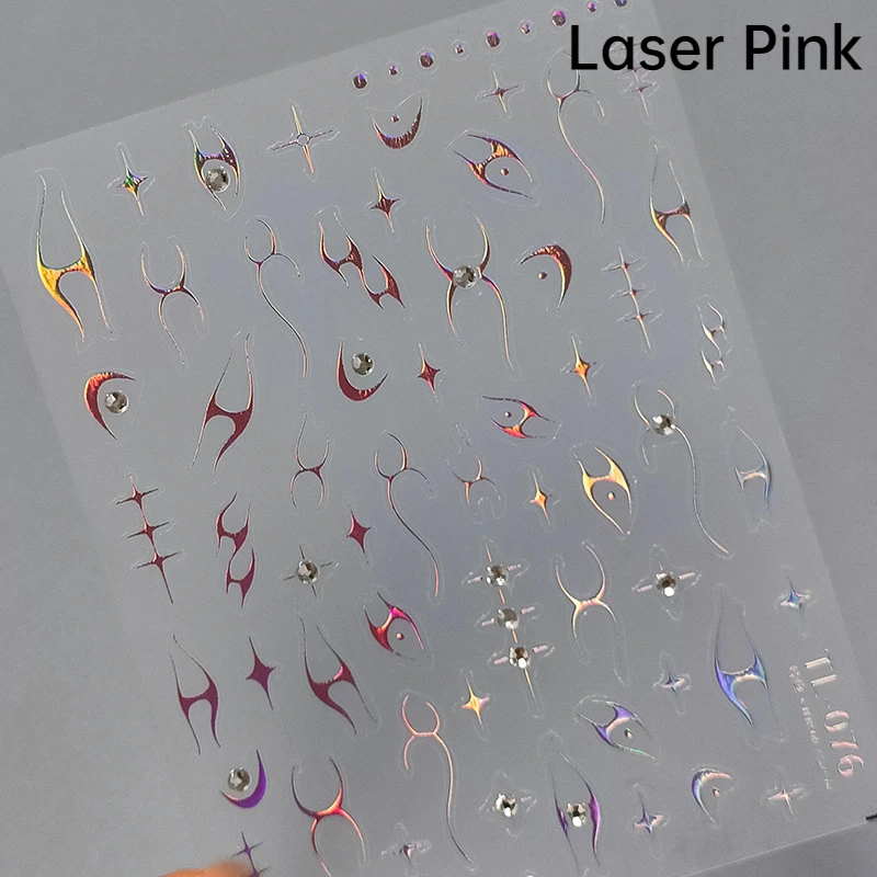 Elegant Starlight Glitter Rhinestone Nail Art Stickers