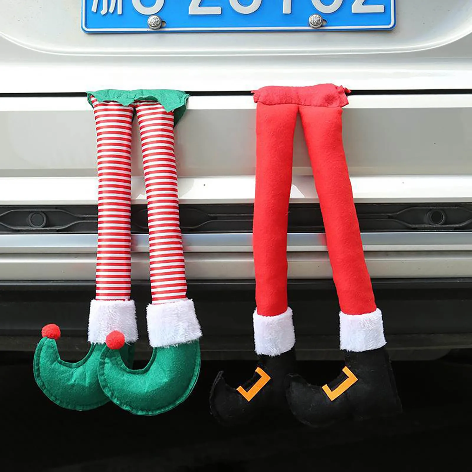 Christmas Plush Leg Elf Doll Car Accessories for Home Xmas Tree Pendants Christmas Deoration Gifts New Year 2023 Navidad Noel