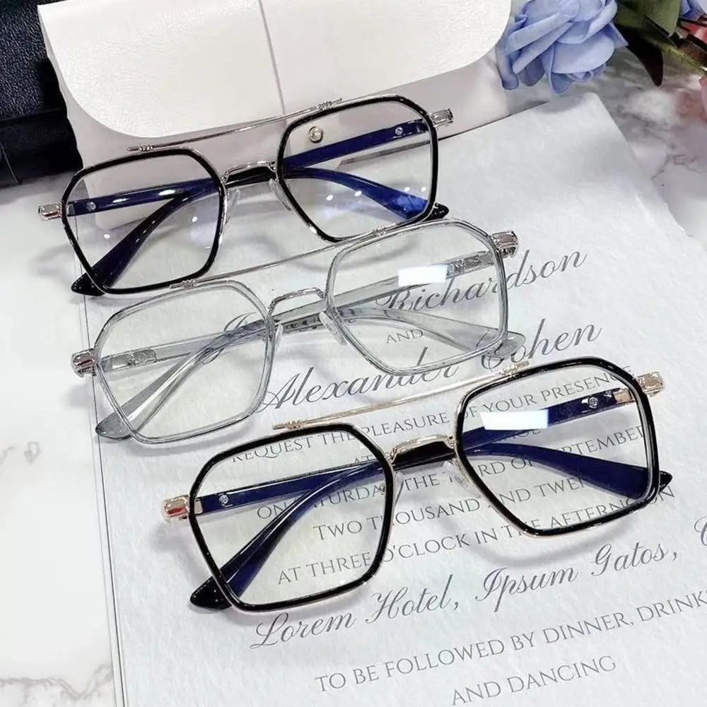 Tragbare Blaulicht-blockierende Anti-Blaulicht-Brille, ultraleichter Augenschutz, Computerbrille, Metallrahmen, Brillen für Männer und Frauen – Detail 12