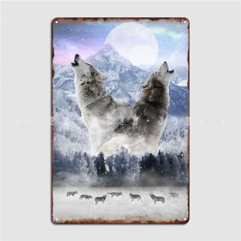 

The Pack Metal Sign Club Bar Cave Decoration Mural Painting Tin Sign Posters