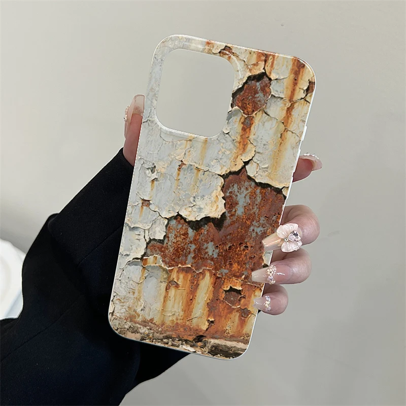 Vintage Industrial Shockproof Rusty Phone Case with Advanced Protection