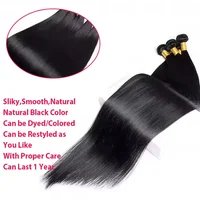 Extensions de cheveux humains brésiliens lisses vierges de 32 pouces, 1, 3 ou 4 lots, double trame, prêtes à porter pour femmes noires 4
