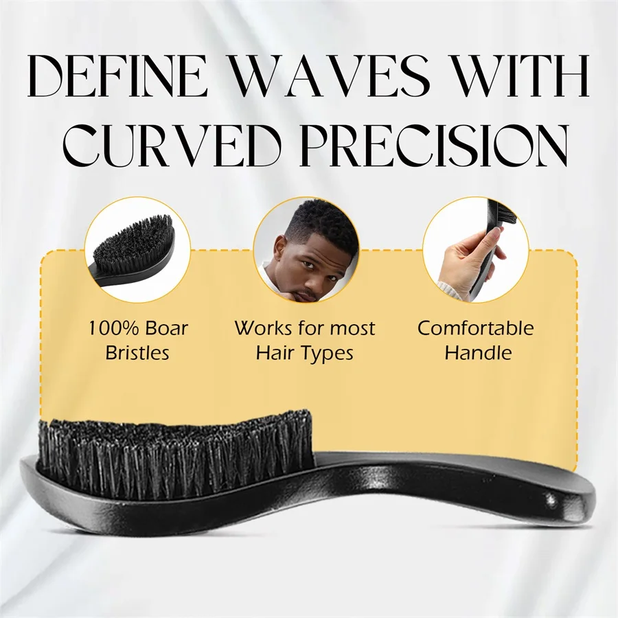 Wave Pomade for Boyfriend Husband Gift Set Butter for Layered Waves 360 Style Wave Training Hair Cream Daily Styling Tools 14pcs 5